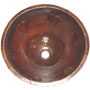 Mexican Copper Hammered Sink -- s6027 Round Grapes